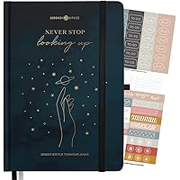 Studienplaner OHNE DATUM A5 ”FLOWERFUL” Lebenskompass® - Schöner 