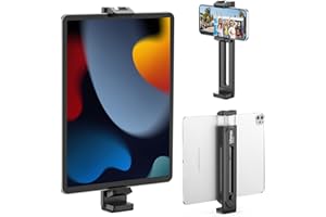 ULANZI Support Tablette, Adaptateur Support Tablette Réglable, Adaptateur iPad pour Trépied avec Chaussure Froide pour iPad Pro 9.7, 10.5, 12.9, iPad Air/Mini, iPhone, Samsung Tab, Google Pixel