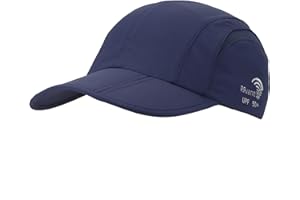 RRvane Folding UPF50+ Sun Protection Hat, Quick Dry Baseball Cap Portable Adjustable Outdoor Sports Hats for Men, Women