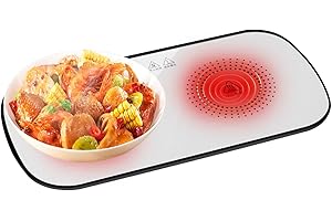 Firulab Vassoio riscaldante,Vassoio scaldavivande Elettrico | Piastra riscaldante a Riscaldamento rapido, Piastre riscaldanti Intelligenti per Cena, Vacanze