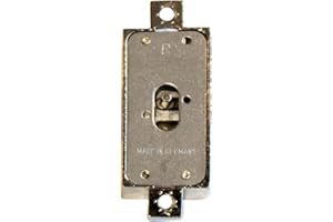 HETTICH Drehstangenschloss einfache Sperre DM15 rechts vernickelt, Silber