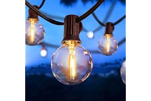 ROVLAK Łańcuch świetlny LED do użytku na zewnątrz, do użytku wewnątrz i na zewnątrz, 30 + 4 żarówki LED, klasa wodoszczelności IP44, ciepła biel, do użytku na zewnątrz, na imprezę, balkon, do