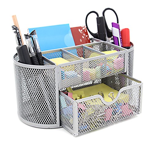 Generic Tidy Organizador de escritorio fuente de oficina Organizador de
color plateado