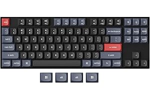 Keychron K8 Pro QMK/VIATastiera meccanica senza fili,tastiera cablata programmabile a caldo TKL Custom con interruttore rosso Gateron G Pro, bianca, copritasti in PBT per Mac Windows Linux