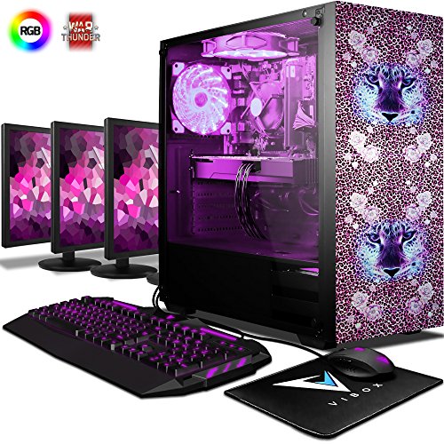 VIBOX Kaleidos GLR760-191 Gaming PC Ordenador de sobremesa con Cup  n de Juego  3X Triple 22  HD Monitor  4 0GHz Threadripper 8-Core  GeForce GTX 1060  8GB DDR4 RAM  480GB SSD  2TB HDD  Sin OS  VIBOX Kaleidos GLR760-191 Gaming PC Ordenador de sobremesa con Cup  n de Juego  3X Triple 22  HD Monitor  4 0GHz Threadripper 8-Core  GeForce GTX 1060  8GB DDR4 RAM  480GB SSD  2TB HDD  Sin OS