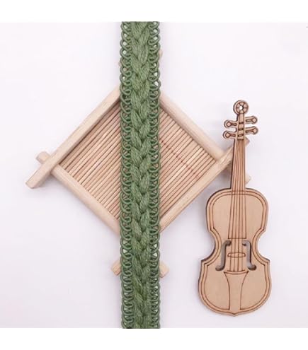 DecoPro Vintage 2.5 Cm De Large Vert Olive, Doré Clair, Blanc Gimp Tresse Trim – Olive Garden 010 (vendu Par La Cour (0,9 M = 91 Cm/0,9 M/36