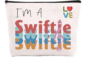 IFUDE I'm a Swiftie Makeup Bag Cosmetic Pouch Music Fan Gift for Women Travel,Birthdays,Graduations, and Christmas