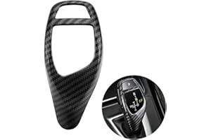 VQEOEOT Auto Schalthebelknauf Getriebegriff Abdeckung Schaltknüppel Aufkleber, Carbon Fiber Schaltknauf Abdeckung Shell, auto Innenraum Zubehör compatibile mit F12 F21 F30 F35 F13 F15 F26 F16 F23 F36 F20