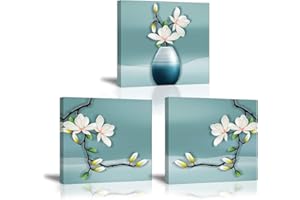 PIY PAINTING Stampe e Quadri su Tela Orchidée élégante, Pianta Fiore Immagine Pittura Tela Wall Art Bel Regalo per Tranquillo Yoga Home Room Decor Regalo di Anniversario 30x30cm 3 unità