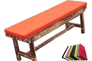 uyeoco Cojín para Banco Exterior/Interior - Antideslizante - para Jardín, Terraza, Comedor, Cocina, Oficina - Cojín para Asiento para Bancos de Palet, Columpios, Zapatero y Muebles(H13,140x55x5cm)