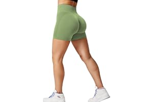 ZAAYO Short de Sport Femme à Taille Haute, Short Leggings Cycliste Pantalon Court Opaque Collants Shorts