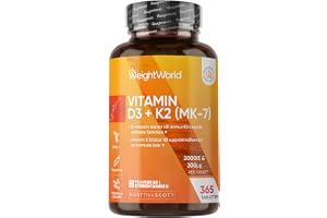 Vitamin D3 + K2 2 000 IE – 365 tabletter – Räcker i 1 år – WeightWorld | Vitamin D3 + K2 2 000 IE – 365 tabletter – 1 tablett per dag – Vitamin D bidrar till normal benstomme & muskelfunktion