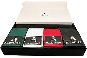 AROMISTICO CRAFTED SELECTIONS OF ITALIAN COFFEE Aromistico Luxury Coffee Beans Gift Set - Premium Variety Italian Blends - 1 x Dark Roast, 1 x Light Roast, 1 x Medium Roast, 1 x Decaf - Small Batch Hand-Roasted - Family-Run Artisan Roastery