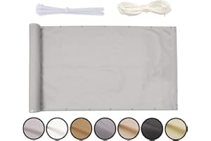 MEEYI Sichtschutz Balkon Sichtschutz 70x450cm Seitenmarkise Schattentuch Camping Stoff Picknickmatte Balcony Cover Sichtschutz Garten Balcony Privacy Screen Sichtschutz FüR Terrasse