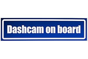 ‎KIWISTAR Kiwistar Dashcam on Board invertiert Magnetschild Schild magnetisch - 20cm Blau - reflektierend - Magnetfolie für Auto PKW Kfz
