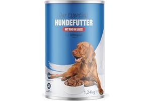 by Amazon Dosen-Hundenassfutter, Rind in Sauce , 1.24kg (1er-Pack)