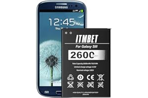 ITMBET [2600mAh] Akku für Samsung Galaxy S3, Ersatzakku für Samsung EB-L1G6LLU Handy-Akku-für Galaxy S3 GT-I9300、GT-i9305 LTE、GT-i9301(Nicht für S3 Mini)