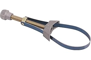 OuYi Outil de retrait de courroie de clé de filtre à huile, outil de retrait de filtre à huile de moto de camion automatique Clé à courroie en aluminium Diamètre réglable réglable de 60 mm à 120 mm