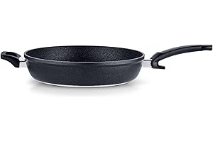 Fissler Adamant Comfort/patelnia aluminiowa (32 cm), duża, z powłoką zapobiegającą przywieraniu, odporna na zarysowania – indukcyjna, antracytowa