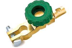 IRYNA NSTART Interruttori di isolamento batteria per auto,Interruttore di collegamento del terminale della batteria, Interruttore di disconnessione della Batteria, Interruttori per auto con pomello verde