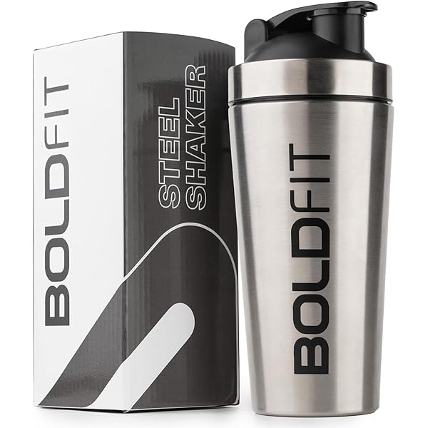 Shaker Cups For Protein Shakes VitaHustle 20oz Stainless Steel