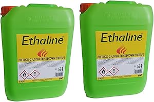 ARREDO STOCK BIOETANOLO LIQUIDO 2 TANICHE DA 10 LITRI ETHALINE - 20 LITRI TOTALI