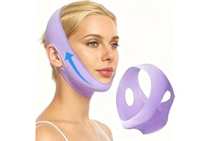XBFOCNH Cintura per il Sollevamento del Viso,V-Line Mento Guancia Sollevare Cinghia,maschera lifting v,Può essere utilizzato in qualsiasi momento,Viola