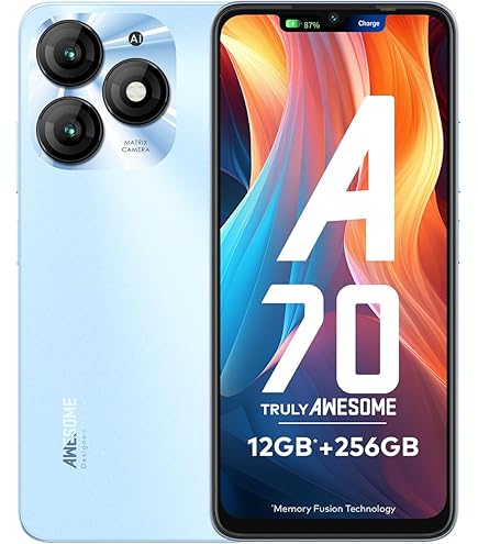 itel A70 (4GB RAM, 256GB ROM) upto 12GB RAM with Memory Fusion