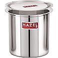 HAZEL Steel Milk Pot with Lid | 5000 ml Stainless Steel Milk Boiler Container | Milk Boiling Vessel Gunj for Kitchen