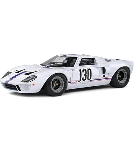 Solido GT40 MK1 1/18ème, White, Collector's Car, Adult Males