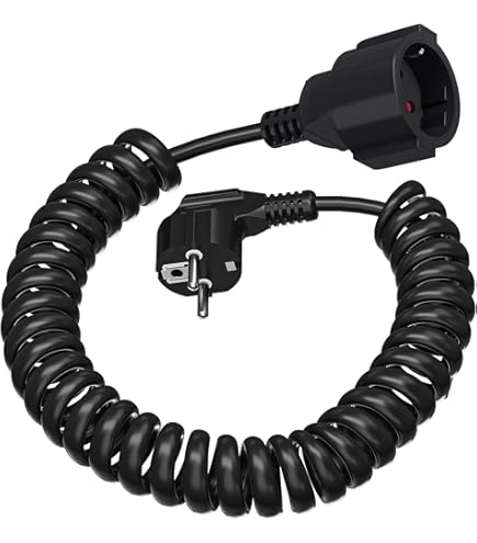 Prolunga Elettrica Vimar 3 Metri - Cavo 2x0.75mm², Spina Italiana 10A, Nero - Foto 8