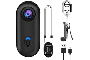 OBEST Action Camera, 1080P 360° Body Camera Magnetic Pocket Thumb Cam, IP68 Waterproof, Mini Action Cam for Recording,Outdoors Activities,Walking(Excluding memory card) (H88)