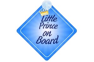 QG LTD Little Prince on Board Car Sign for Child/Baby Boy Non Personalised Character Theme BLP018