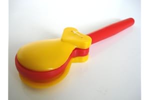 PRO KUSSION Colourful Plastic Castanets with handle