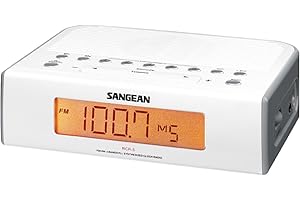 Sangean RCR-5 Radio réveil Digitale Tuner AM/FM Alarme Argent