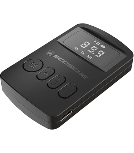 Progrès-Adaptateur de diffusion radio stéréo portable avec émetteur FM Progrès-Adaptateur de diffusion radio stéréo portable avec émetteur FM