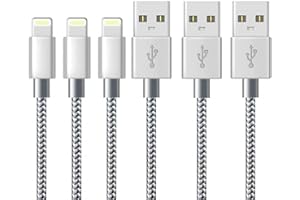 Fugetek iPhone Charger Cable Lightning Cable 3FT/1M 3 Pack Charging USB Syncing Data Nylon Braided Cord Compatible with iPhone 14/13/12/11 Pro Max/XS MAX/XR/XS/X/8/7/Plus/6S/6/SE/5S…