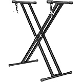 FEMOR Keyboardständer/Keyboardbank (Keyboard-Ständer) Einstellbar, Montagefrei, Stabil