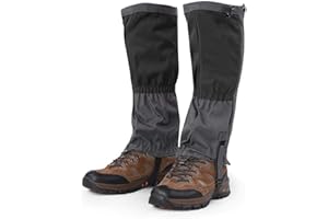 Tbest Wandern Gamaschen,1 para Unisex Schnee Bein Gamaschen Outdoor wasserdichte Sportstiefel Gamaschen Wandern Wandern Klettern Jagd Radfahren Leggings Abdeckung für Erwachsene