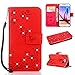 Price comparison product image WANYINGLIN 3D Bling Glitter Diamond Butterfly Pattern Wallet Leather Stand Function Flip Kickstand Magnetic Book Wallet with Card Slot Holder Protective Cover Compatible with Huawei Mate 20 Lite