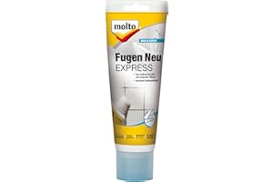 Molto Fugen Neu Express, Zum Auffrischen von alten und vergrauten Fliesenfugen, Weiß, 220 ml