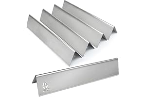 Delixike Szyny zapachowe ze stali nierdzewnej do Weber Spirit & Spirit II-Series 300 od 2013 - części zamienne szyny aromatyczne - przedni regulator (5 EA.)