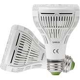 SANSI 15W E27 LED Grow Bulbs, Full Spectrum, 2 Pack | Plant Lamps, Beam Angle 60&deg;, PPF 27 &mu;mol/s, Plant Coverage: 2x2 Sq Ft