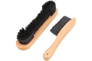 Dioche Embout Queue De Billard, Brosse Billard, Table de Billard Brosse Billard Nettoyage Billard, Brosse Billard Accessoires de Billard Table de Billard Brosse de Nettoyage en Bois Ensemble (2Pcs)