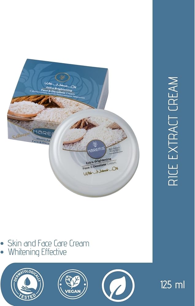 Harem's Pirinç İçerikli Aydınlatıcı Nem Dengeleyici Yüz Ve Dekolte Kremi (125 ml)