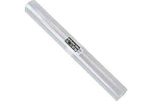 WestonBoxes Storage Tube for Posters, Prints, Drawings & Artwork, Clear Plastic with a 50/50 Screw Split (1, A1, Diameter-65mm / Length-620mm)