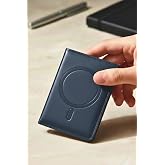 CONSTRAIN - MagSafe ile uyumlu Deri Kartlık C&uuml;zdan - Premium Seri Stand &Ouml;zellikli Kart B&ouml;lmeli - LACİVERT