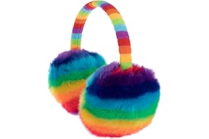 YWINETO Kinder Jungen Mädchen Kunstfell Ohrenschützer Plüsch Winter Ohrwärmer Warm Strick Ohrenschützer Niedlich Faltbar Ohrwärmer Kleinkinder Kaltes Wetter Ohrenschützer Schnee Ski Ohrwärmer Ohrpolster