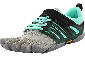 Vibram FiveFingers Women's V-train Fitness Shoes, Grey Grey Black Aqua Grey Black Aqua,6-6.5 UK