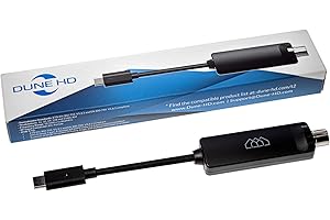 Dune HD Tuner TV externe DVB-T2/T/C avec fonction TimeShift et enregistrement de programme basé sur le temps, uniquement compatible avec Homatics Box R 4K Plus et Premier 4K Pro. Ne convient pas pour